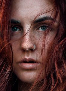 Lady with nose piercing